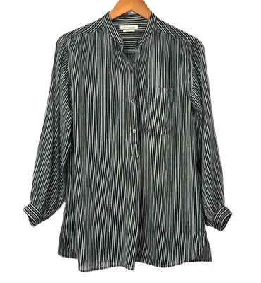 Isabel Marant Etoile Striped Cotton Popover Shirt Top Relaxed Size FR 34 / US 2 - Image 1 of 4