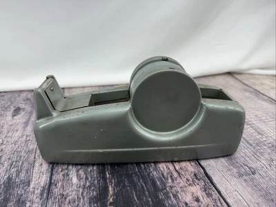 DISPENSADOR DE CINTA ESCOCESA DE HIERRO FUNDIDO VINTAGE MODELO VERDE GRIS Foto 1 de 4