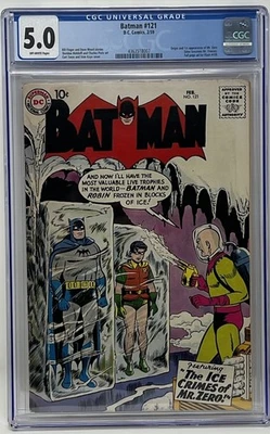 Batman 121 1959 DC Comics CGC 5.0 Origin & 1st App Mr. Freeze Robin - Image 1 of 4