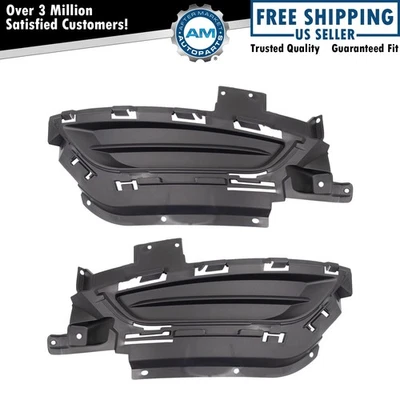 Juego de cubierta de orificio de luz antiniebla delantera negra para Chrysler 200 2015-2017 Foto 1 de 4