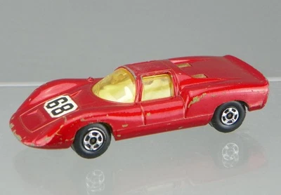 Vintage 1970 Matchbox Superfast No.68 Diecast 1/64 Vermelho Metálico Porsche 910 Carro - Imagem 1 de 4
