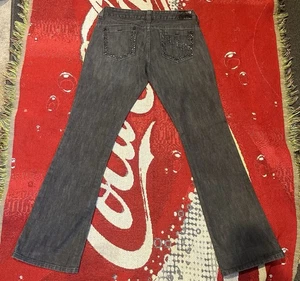 Jeans Guess Daredevil Bootcut Acampanado Deslumbrado Y2K Para Mujer Talla 32x32 Negro Denim - Imagen 1 de 11