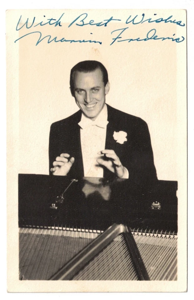 Marvin Frederic HAND SIGNED 3x5 Photograph! Orchestra Leader! Music! Autograph! - Image 1 of 1