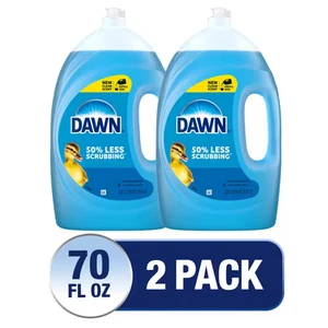 Dawn Ultra Dish Soap 70 oz Original Scent 2-Pack Grease Cutting Hand Wash - Picture 1 of 8