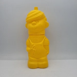 1995 Dairy Queen Dennis The Menace Drink Cup Yellow Plastic 2 Piece - Picture 1 of 5