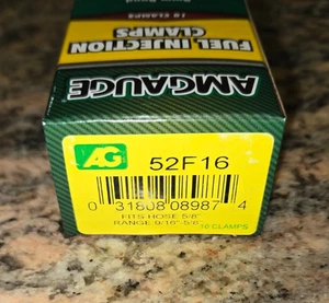 3/8" ID FUEL INJECTION HOSE CLAMP 14MM - 16MM 10PC PACK AMGAUGE FREE SHIP - Picture 1 of 3