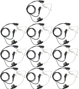 10-Pack Earbud+Earpiece Headset PTT Mic 2-Pin for HYTERA HYT Two Way Radio - Picture 1 of 7