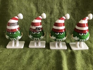 Juego de 4 Toppers Elfos de Navidad Verde m&m's (2 Precintados, 2 Abiertos) - Imagen 1 de 3