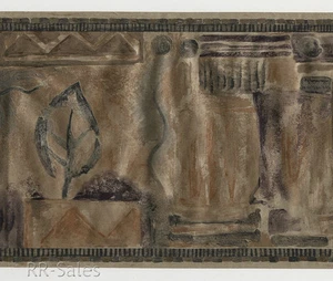 Metallic Modern Gold Geometric Diamonds Lines Rich Elegant Wallpaper Wall Border - Picture 1 of 2