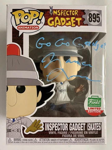 Maurice LaMarche Signed Inspector Gadget (Skates) #895 Funko Pop! With JSA COA Cover