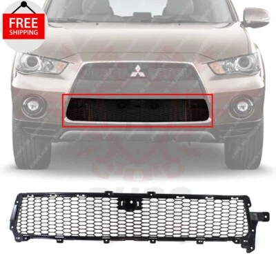 New Front Lower Grille Textured Black Plastic For 2010-2013 Mitsubishi Outlander Foto 1 de 4