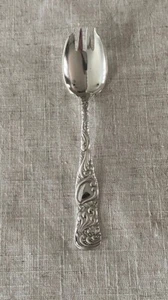 Antique 1891 Holmes & Edwards Silverplate CHARCUTERIE Serving Spoon Pick Fork - Picture 1 of 6