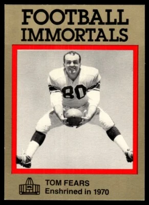 1985 FOOTBALL IMMORTALS TOM FEARS LOS ANGELES RAMS #40 - Image 1 of 2