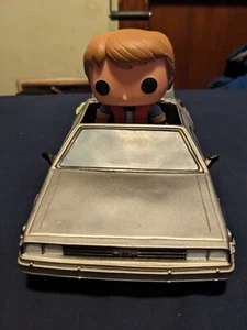 Funko POP! Movies Back to the Future Marty McFly In DeLorean OUT OF BOX - Picture 1 of 10