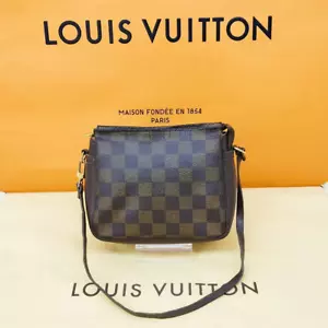 LOUIS VUITTON N51982 Schultertasche Trousse Make-up Damier Ebene Auth Gebraucht - Bild 1 von 8