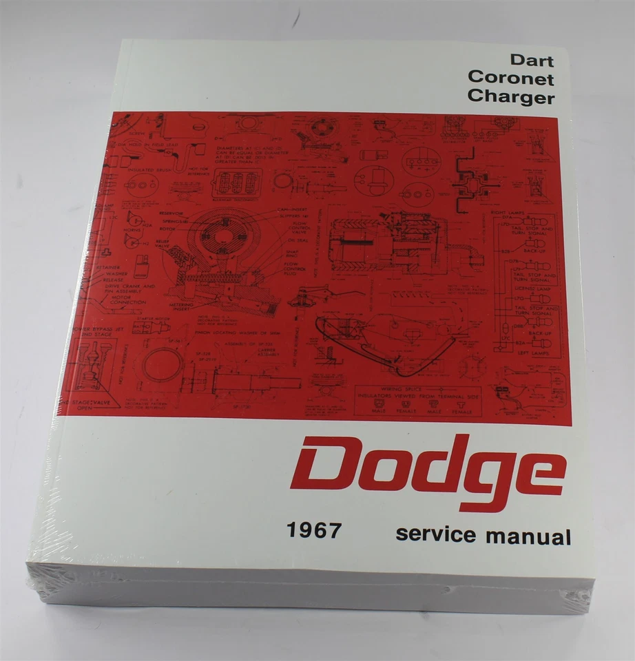 Dodge Dart/Coronet/Cargador 1967 nuevo manual de servicio Foto 1 de 1