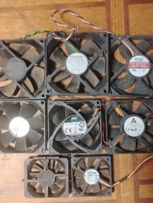 computer fans (8) HK Foxconn AVC Top motor cool master delta xfan and nidec - Image 1 of 4