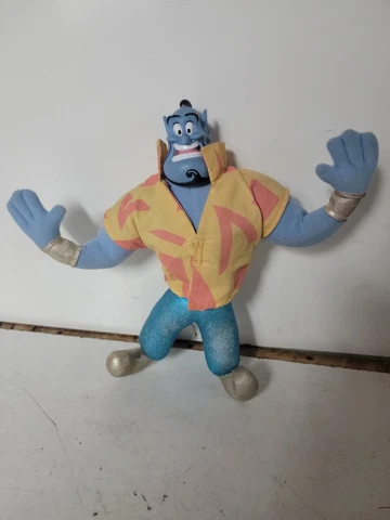 Disney Aladdin Genie Tourist Hawaiian Shirt Mattel 1993 Plush Vintage Cover