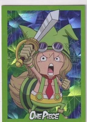 Tarjeta Panini One Piece 25 Aniversario Nº 51 Leo Rainbow Parallel