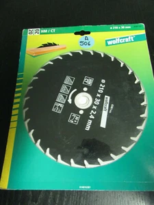 Wolfcraft 6381000 Kreissägeblatt HM/CT 210 x 30 x 2,4mm Zähne=30 (A506) - Bild 1 von 3