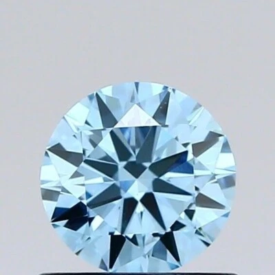 IGI Certified Lab Grown CVD Loose diamond vivid blue 0.50ct vs2 - Image 1 of 4