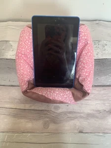 Floral Desktop iPad tablet Kindle Nook Device cushion Beanbag stand holder - Picture 1 of 4