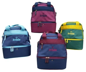 ACCLAIM Staple Mini Double Decker Two Tier Lawn Flat Green Bowling Bowls Bag - Picture 1 of 29