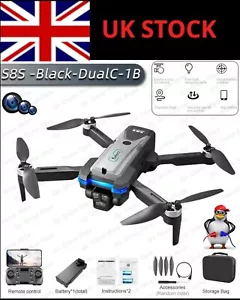 2024 New S8S RC Drone Brushless 8K HD Dual ESC Camera Optical Flow 360° Obstacle - Picture 1 of 24