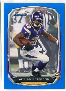 Bowman Adrian Peterson 2013 azul paralelo #1 37/99 Minnesota Vikings - Imagen 1 de 1