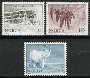 130 Norway 1975, NK 757-59, MNH, Svalbard MI 709-11. SC #660-62. - Picture 1 of 1