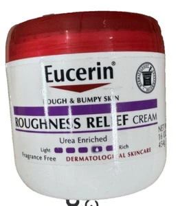 (2 Pack) Eucerin Roughness Relief Cream Fragrance Free Body Cream for Dry Skin - Picture 1 of 3