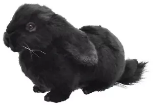 HANSA Schwarzer Hase BH8142 Holland Lop BK 33 Stofftier Plüschtier OHR - Bild 1 von 7