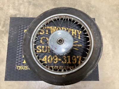 Llanta Dunlop freno delantero vintage años 60 Triumph TR6 T120R TLS 19" 40 radios buje Foto 1 de 4