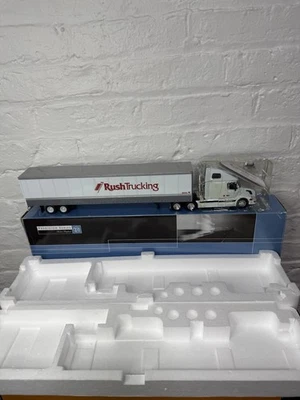 RARE Tonkin Diecast Semi Truck W/ Trailer Rush Trucking 1:53 NIB INSPECTION #s - Image 1 of 4