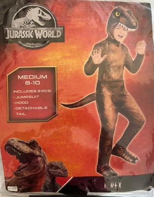 Jurassic World Tyrannosaurus Rex Disfraz de Halloween Niño Pequeño Mediano 8-10 Foto 1 de 4