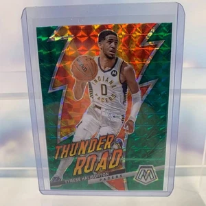 2022-23 Panini Mosaic Basketball Tyrese Haliburton Thunder Road Green Prizm #3 - Picture 1 of 2