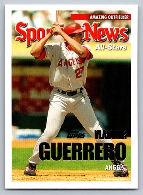 Actualizaciones y aspectos destacados Topps 2005 Vladimir Guerrero UH152 Foto 1 de 2