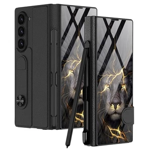 DOOTOO for Samsung Galaxy Z Fold 6 with S-Pen Holder Case Flip Colorful Plati... - Picture 1 of 7