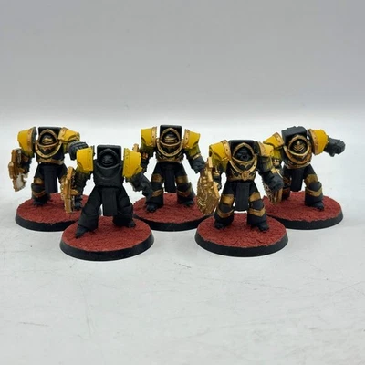 Warhammer Horus Heresy: Space Marines Imperial Fists Cataphractii со щитами ( - Изображение 1 из 4