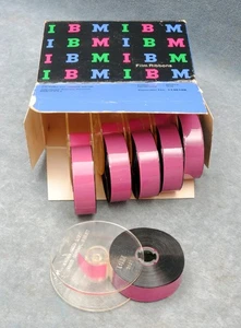 SIX (6) IBM #1136108 BLACK FILM RIBBONS IN BOX - Picture 1 of 1