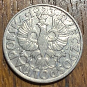 PIECE DE 50 GROSZY 1923 POLOGNE (1099) - Picture 1 of 2