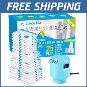 Space-Saving Vacuum Storage Bags Set with Electric Air Pump - 5 Sizes Included - Picture 1 of 10