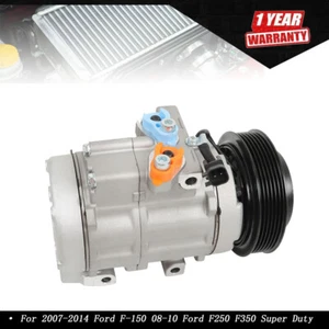 AC Compressor+Clutch For Ford F-250 Super Duty 2008 0549 0610243 0610250 0804 - Picture 1 of 12