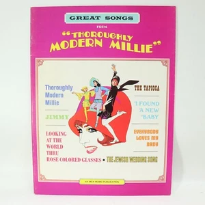 Great Songs From Thoroughly Modern Millie Songbook Sheet Music Movie Score MCA - Picture 1 of 12