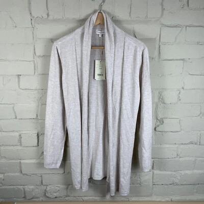 Nuevo Cárdigan Monzón Jersey Avena Crema Grande Tejido Cinturón Cinturón Mujer Foto 1 de 4