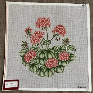 Handpainted Needlepoint Canvas | Flower Blossoms | **Must Read Description** - Picture 1 of 4