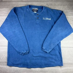 Mens Vintage 80s Champion L.L Bean Blue Pullover Jumper Sweater Size XL 2XL - Picture 1 of 6