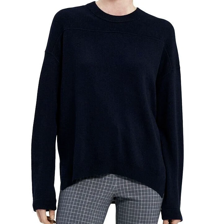 Theory Sweater Women's Small Sky Blue Crewneck Cashmere Knitted Pullover