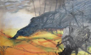 Expressionist Ölgemälde Landschaft - Bild 1 von 12