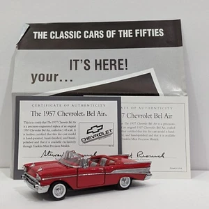 1957 Chevrolet Bel Air Convertible Franklin Mint 1:43 Diecast Collectible Car - Picture 1 of 12